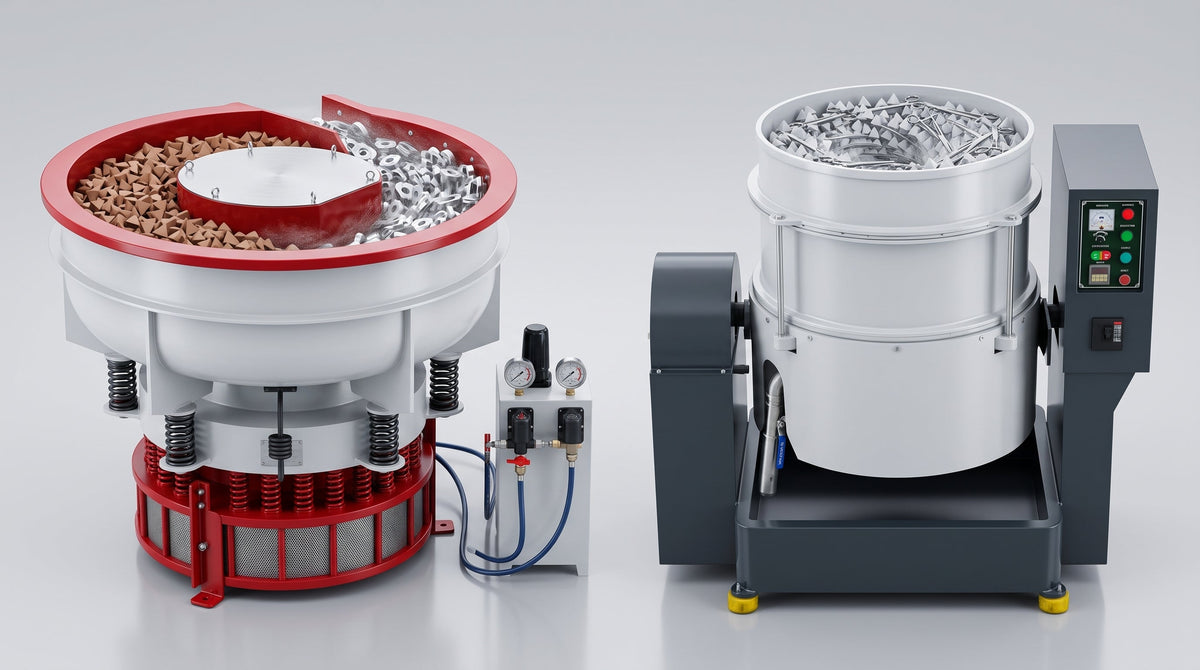 Centrifugal Disc Finishing vs. Vibratory Tumbling: How High-Energy Mass Finishing Cuts Small Precision Parts Cycle Times by 10X