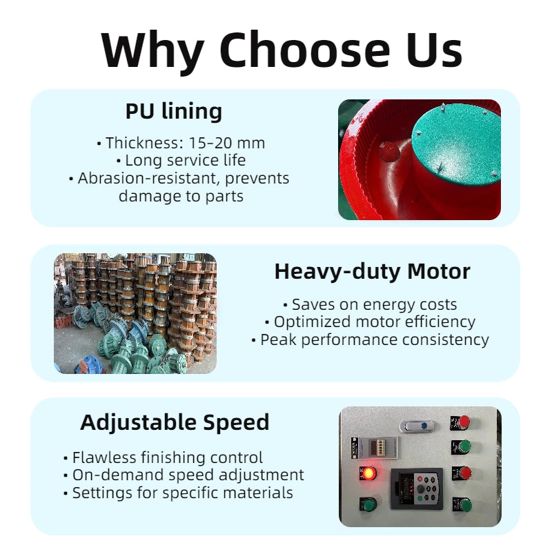 Vibratory Polishing Machine - Heavy Duty Bowl for Metal Parts Deburring